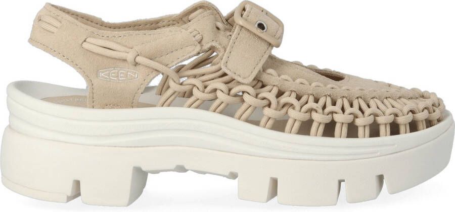 Keen Uneek PLT Mary Jane Sandalen Safari Star White