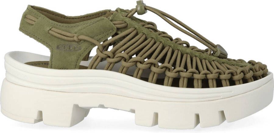Keen Uneek PLT Sandalen Martini Olive Star White