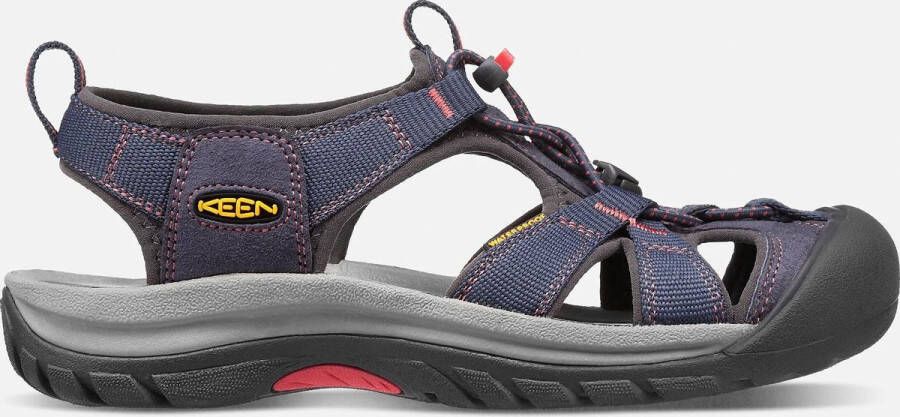 Keen Venice H2 Dames Wandelsandalen Black Olive Surf Spray Blauw Polyester K1010978