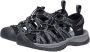 Keen Whisper Dames Wandelsandalen Black Steel Grey Zwart Polyester K1028815 - Thumbnail 1
