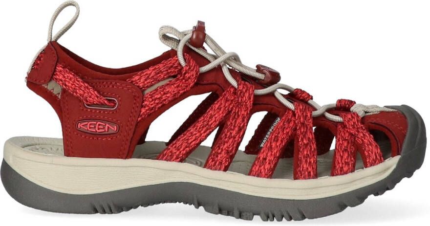 Keen Whisper Dames Wandelsandalen Cayenne Fired Brick Rood Polyester K1028817