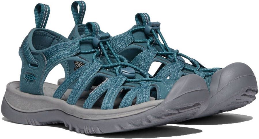 Keen Whisper Dames Wandelsandalen Smoke Blue Aqua Polyester K1022809