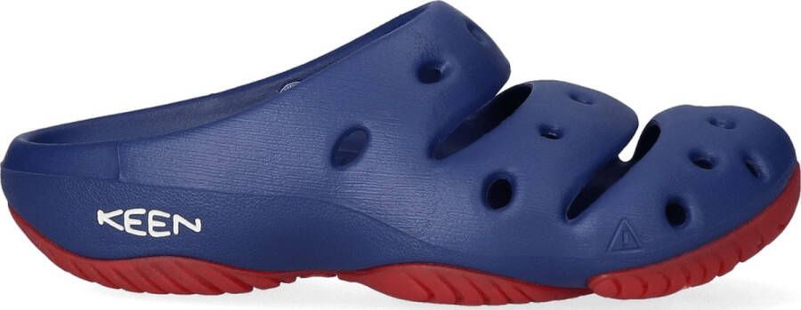 Keen Yogui Heren Slippers Blue Depths Red Carpet