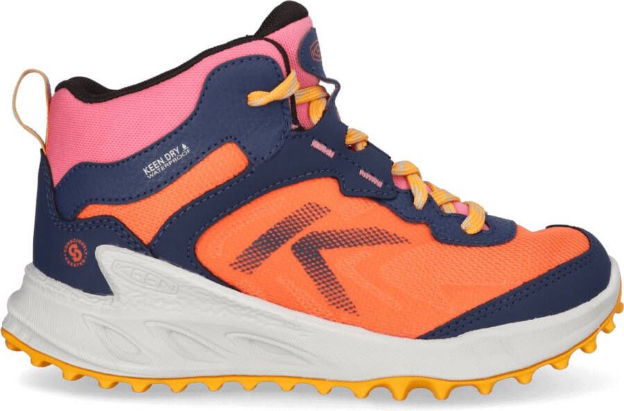Keen Zionic Mid Older Kids Wandelschoenen Naval Academy Nasturtium