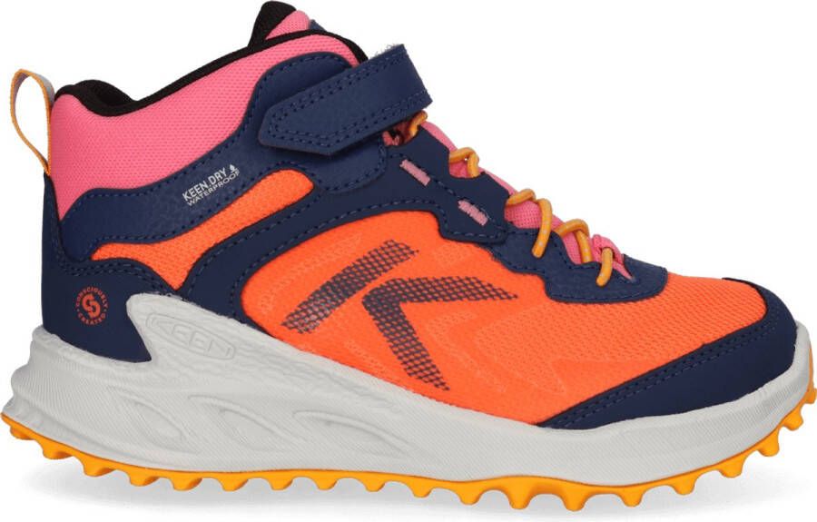 Keen Zionic Mid Younger Kids Wandelschoenen Naval Academy Nasturtium