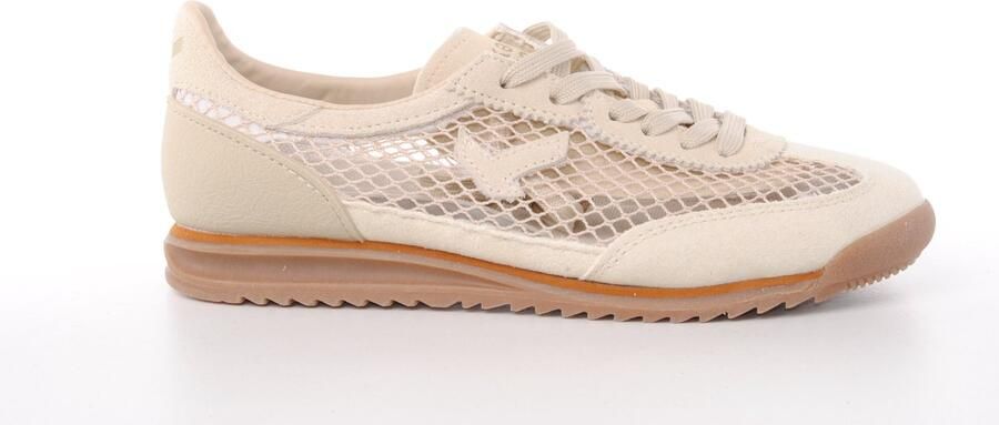KEH NOO dames sneaker Moustique suède en textiel beige