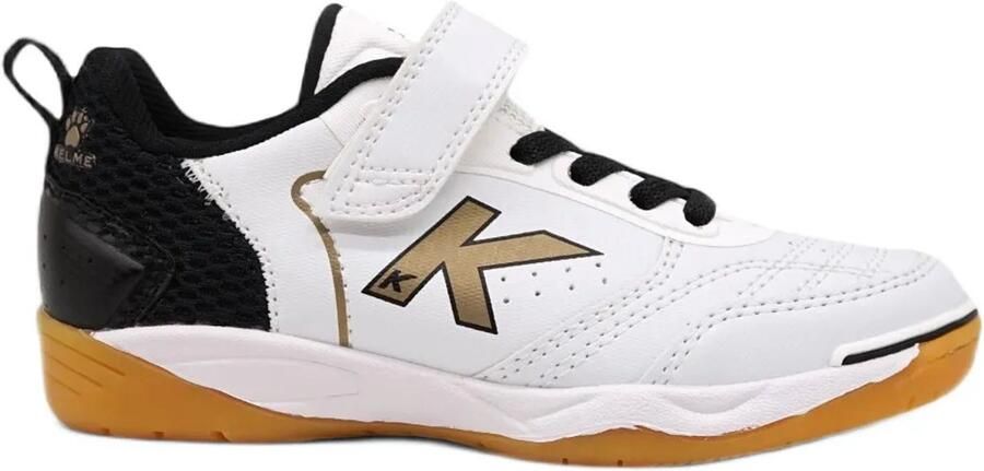 Kelme Goleiro Elastic Zaalschoenen Wit Kinderen