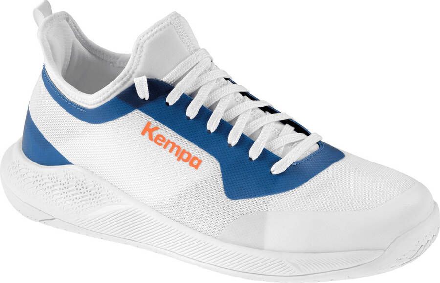 Kempa KOURTFLY junior indoorschoenen handbalschoenen kinderen 200868201 wit blauw