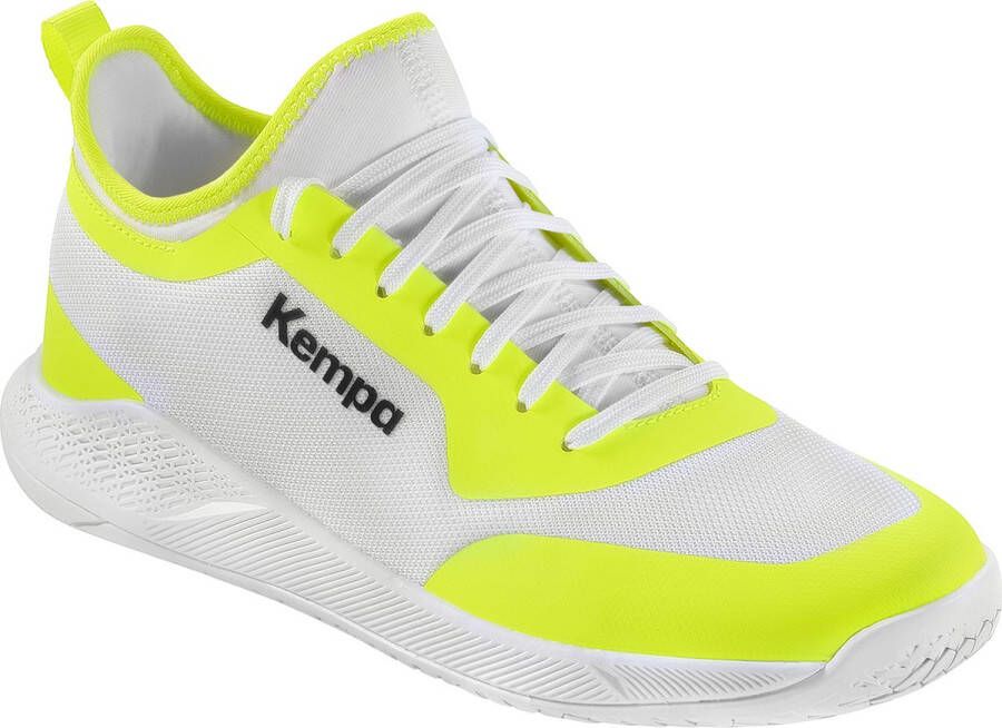 Kempa KOURTFLY junior indoorschoenen handbalschoenen kinderen 200868204 wit geel