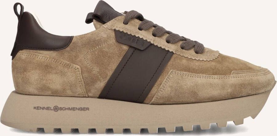 KENNEL & SCHMENGER Lage Sneakers Dames 24210 Maat: 37 5 Materiaal: Suède Kleur: Taupe