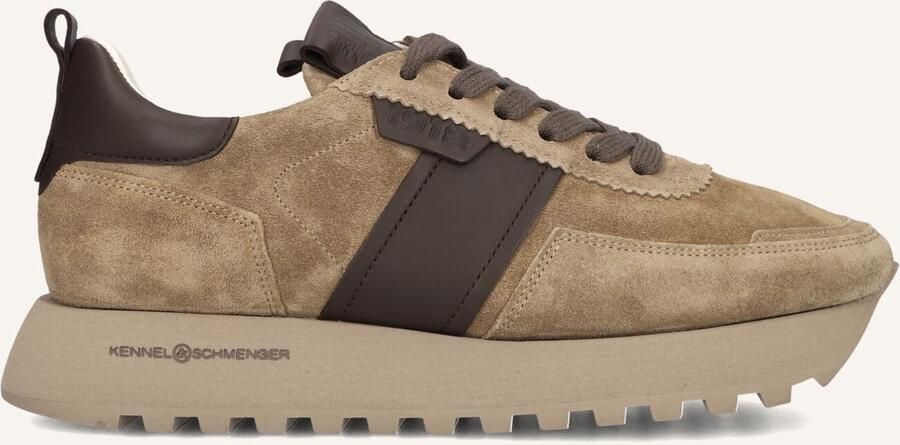 KENNEL & SCHMENGER Lage Sneakers Dames 24210 Maat: 41 Materiaal: Suède Kleur: Taupe