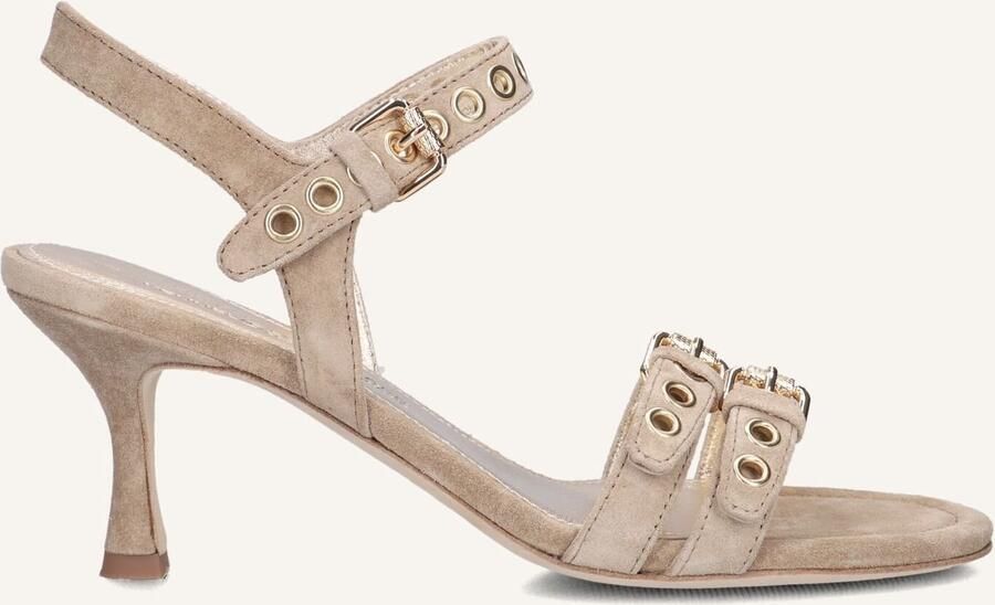 KENNEL & SCHMENGER Sandalen met Hak Dames 76600 Maat: 39 Materiaal: Suède Kleur: Beige - Foto 2