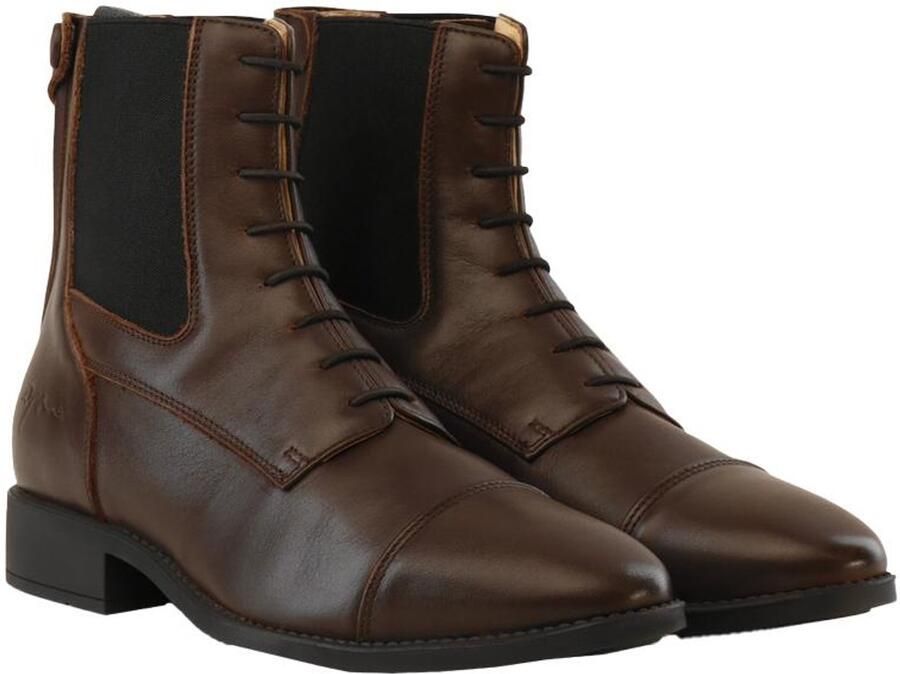 Kentucky Dy'on Short Boots front laces brown