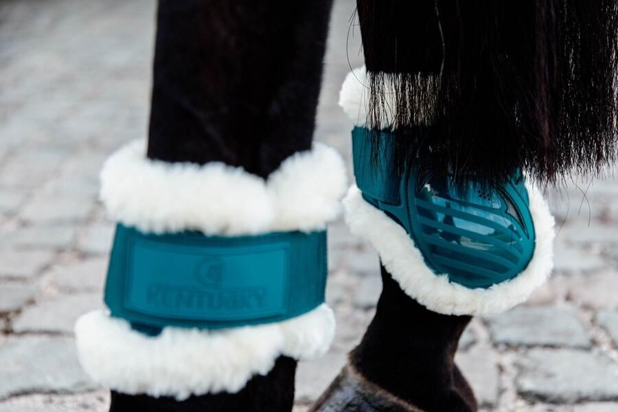Kentucky Horsewear Beenbeschermer Emerald Vegan Sheepskin Young Horse Fetlock Boots