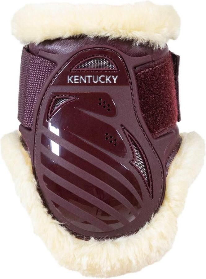 Kentucky Horsewear Vegan Sheepskin young horse fetlock boots bordeaux