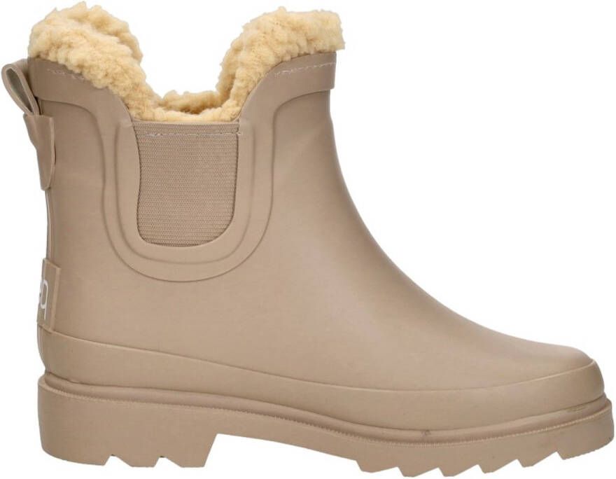 KEQ Chelsea Rainboots Fur Kinderlaarzen Beige