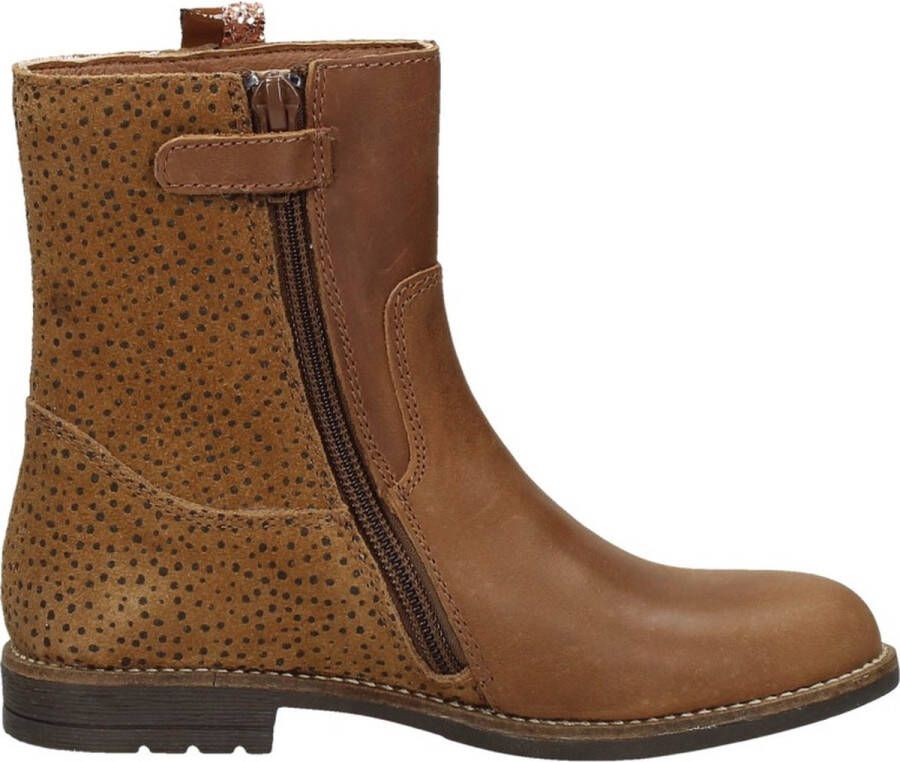 KEQ Enkellaarsjes cognac