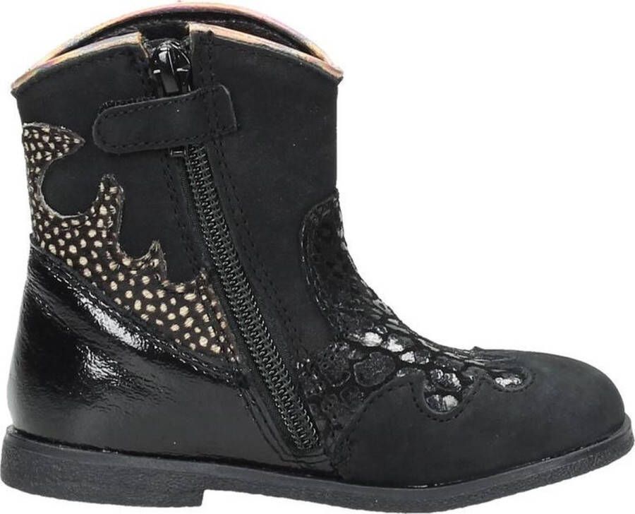 KEQ Enkellaarsjes zwart