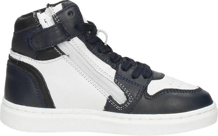 KEQ Jongens veterschoenen Hoog Blauw