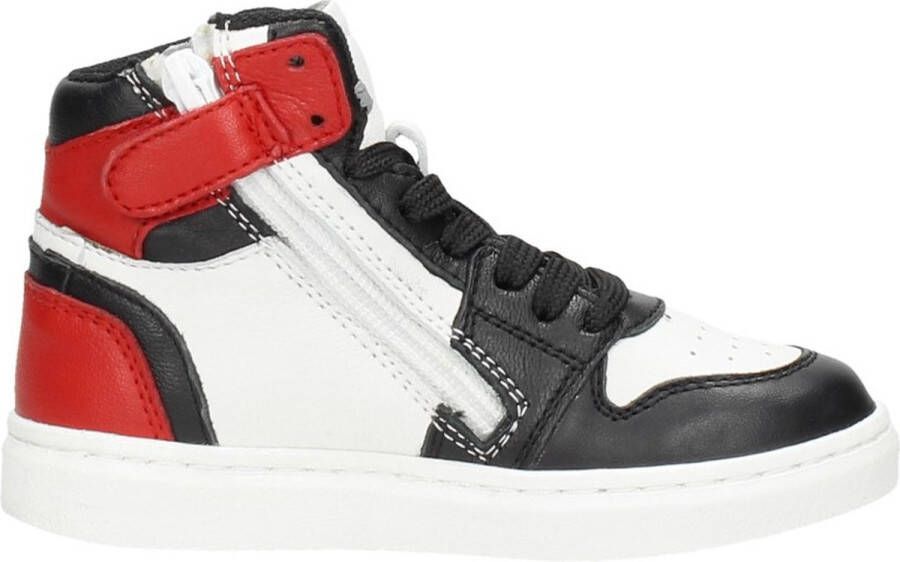 KEQ Jongens veterschoenen Hoog Zwart
