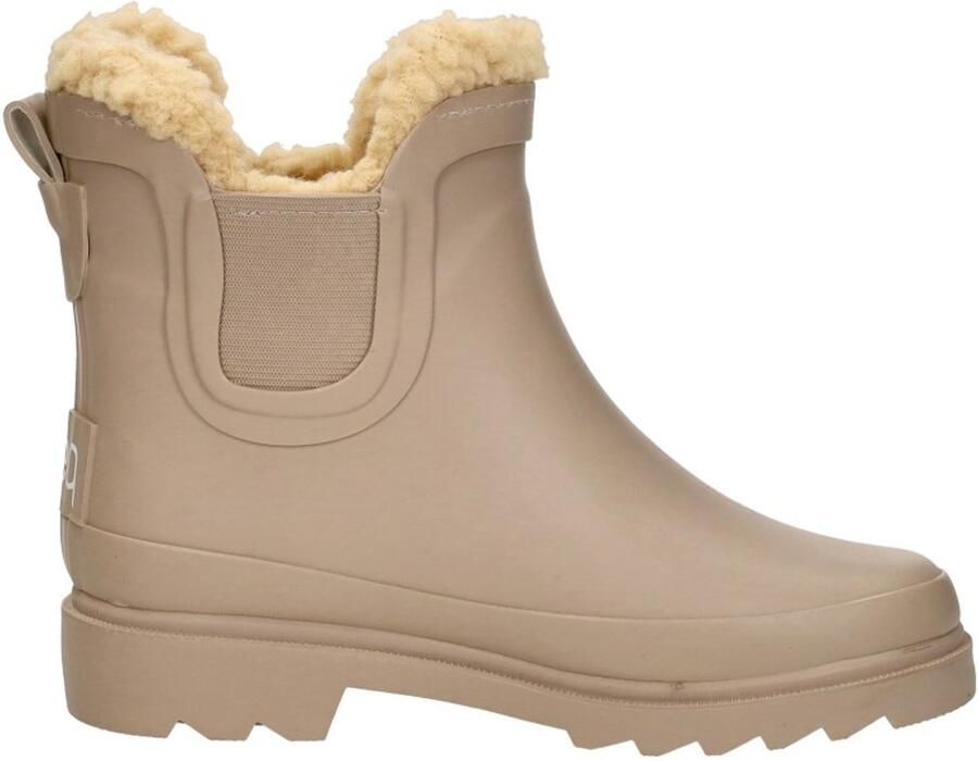 KEQ Chelsea Rainboots Fur Kinderlaarzen beige