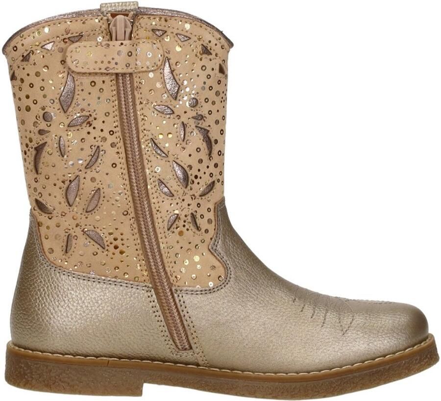 KEQ Enkellaarsjes goudkleur