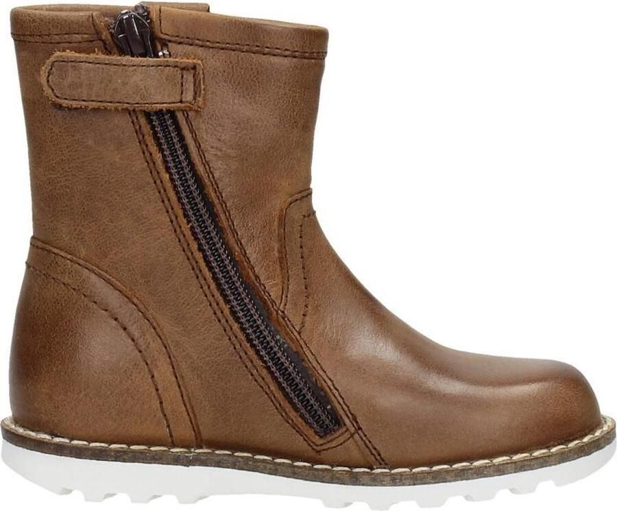 KEQ Jongens enkellaarzen Enkellaarsjes cognac - Foto 2