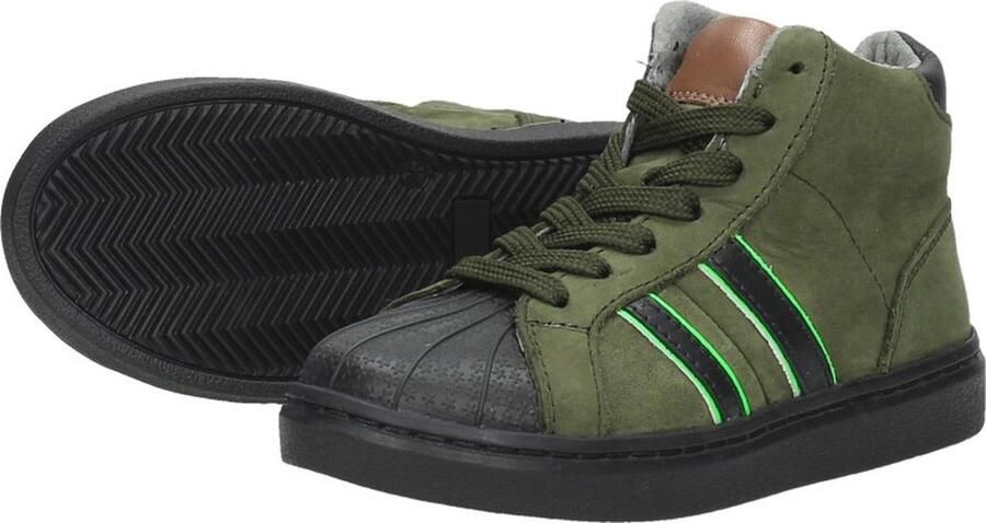 KEQ Jongens veterschoenen Hoog groen - Foto 5