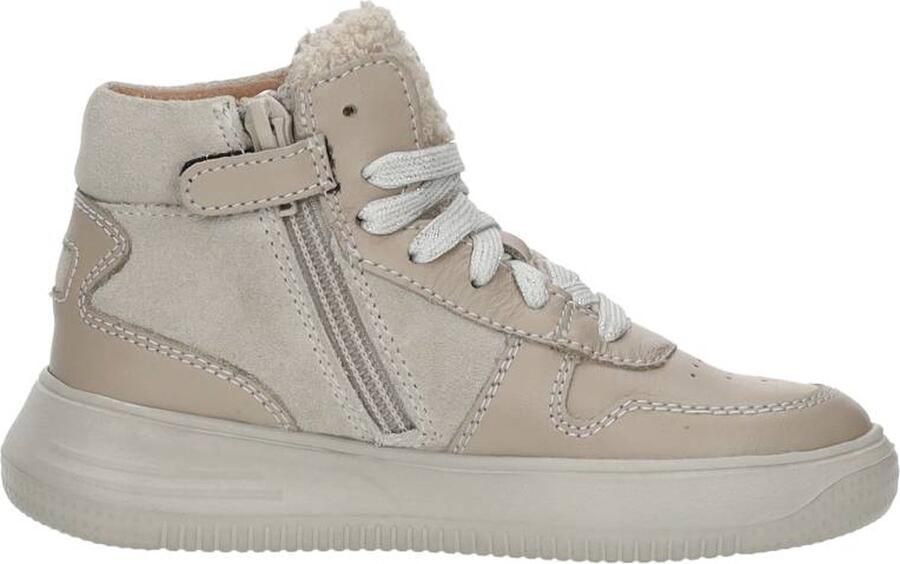 KEQ Veterschoen hoog Veterschoen hoog beige