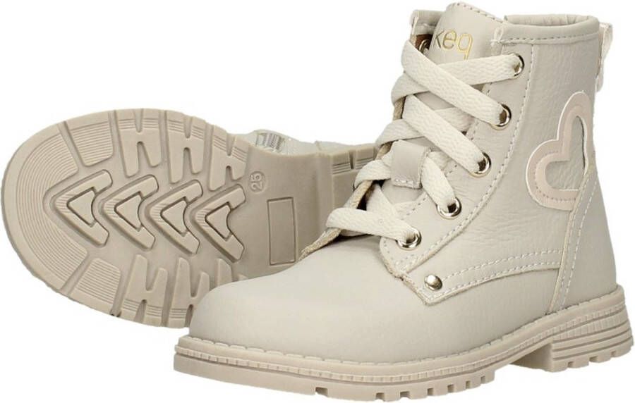 KEQ Veterschoen hoog Veterschoen hoog gebroken wit - Foto 9