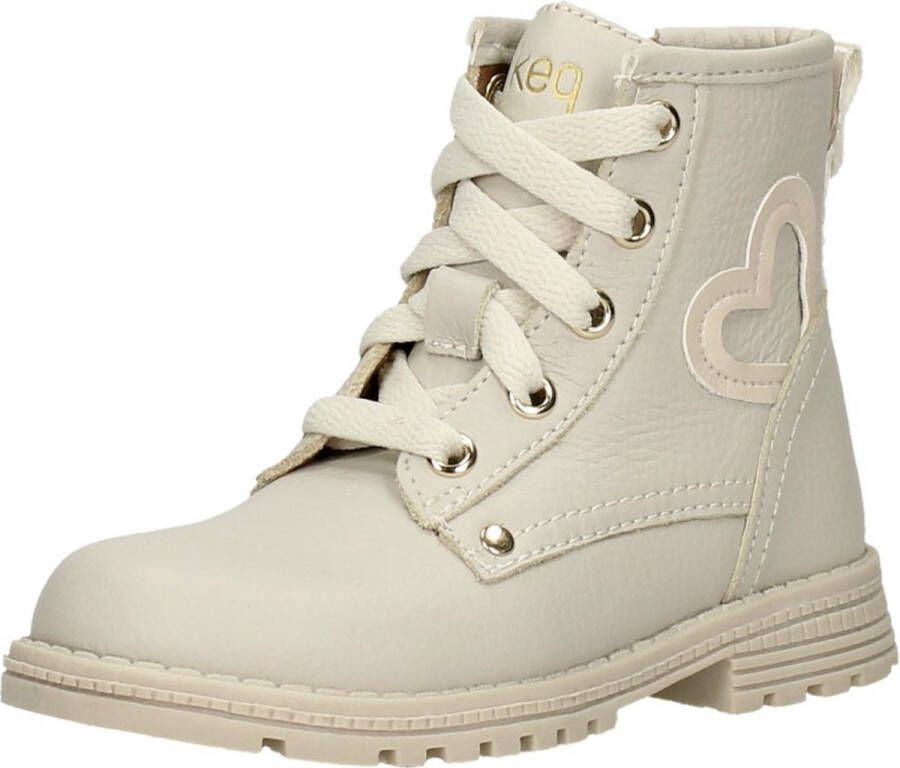KEQ Veterschoen hoog Veterschoen hoog gebroken wit - Foto 2