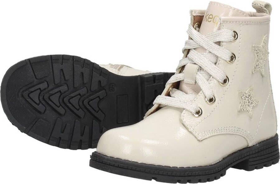 KEQ Veterschoen hoog Veterschoen hoog gebroken wit - Foto 7