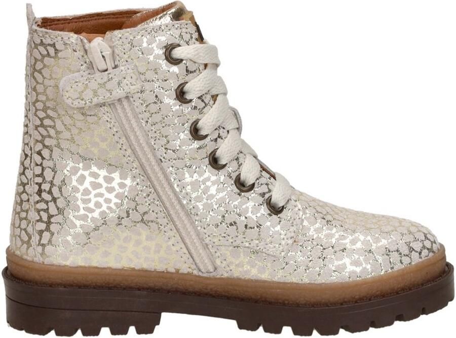 KEQ Veterschoen hoog Veterschoen hoog Goudkleur