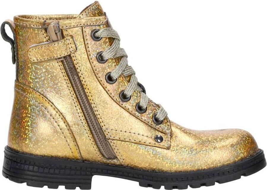 KEQ Veterschoen hoog Veterschoen hoog Goudkleur - Foto 2
