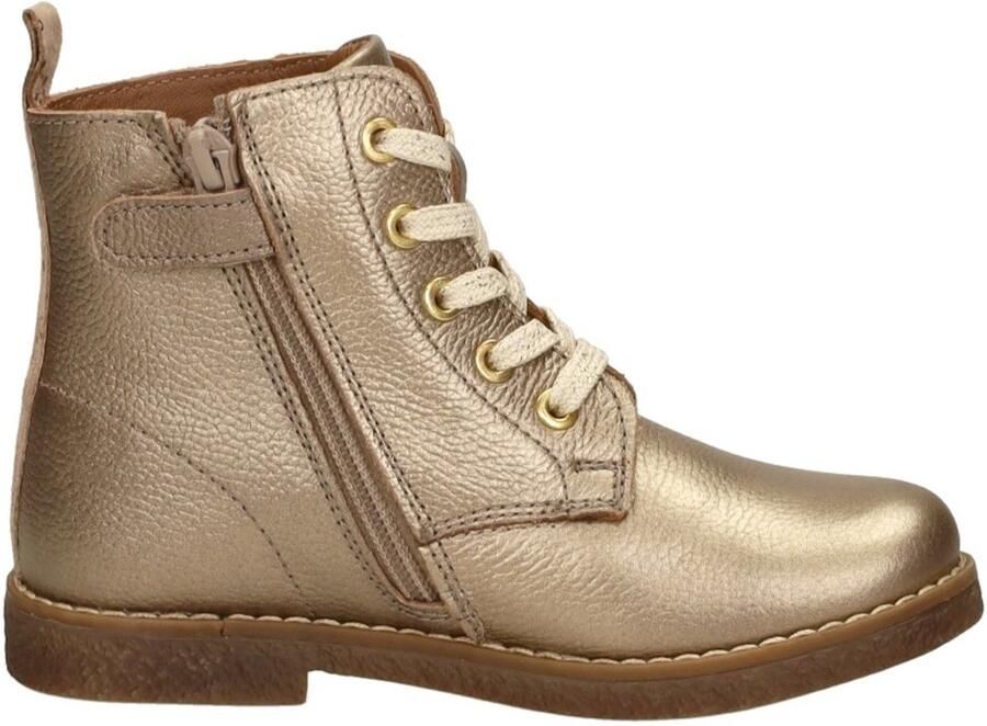 KEQ Veterschoen hoog Veterschoen hoog Goudkleur