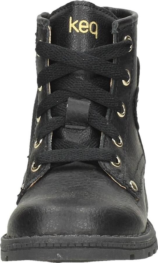KEQ Veterschoen hoog Veterschoen hoog Zwart - Foto 3