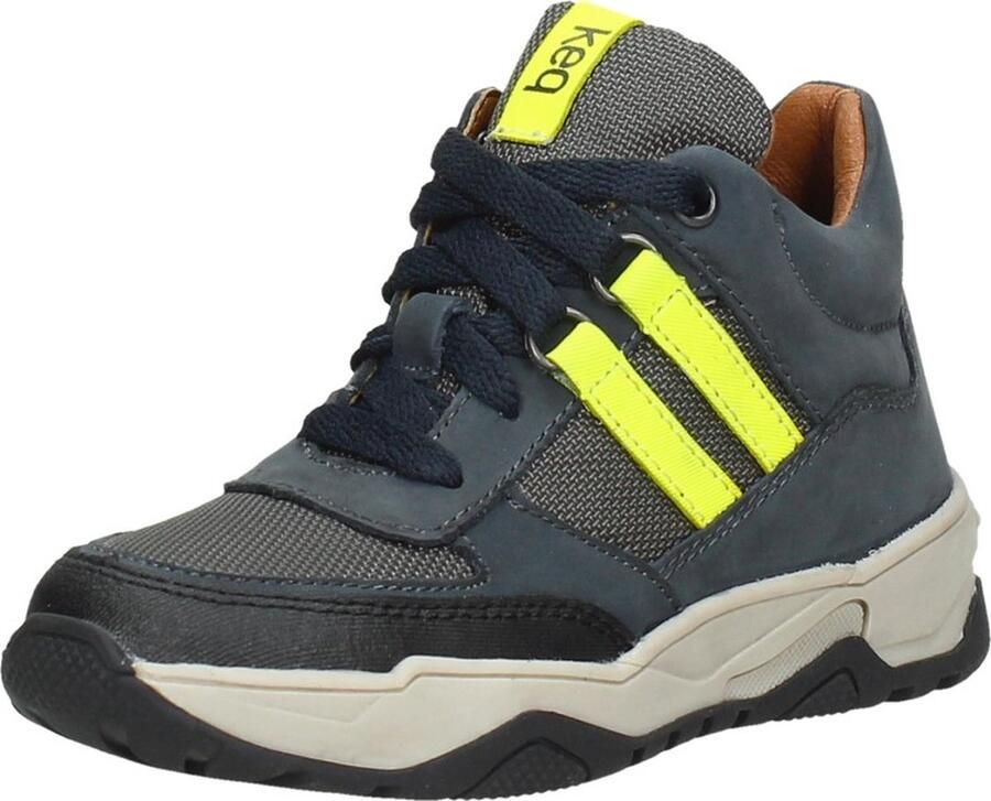 KEQ Veterschoenen Hoog Veterschoenen Hoog blauw - Foto 3