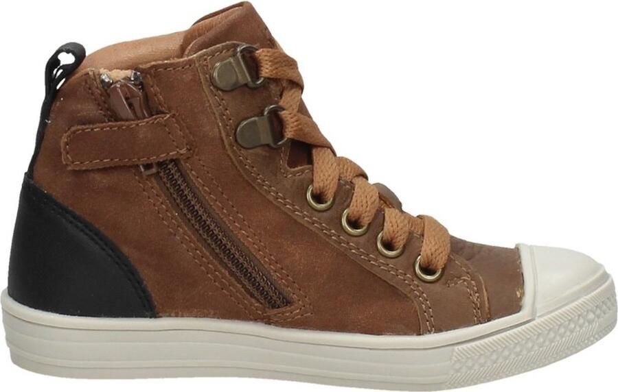 KEQ Veterschoenen Hoog Veterschoenen Hoog Cognac - Foto 7