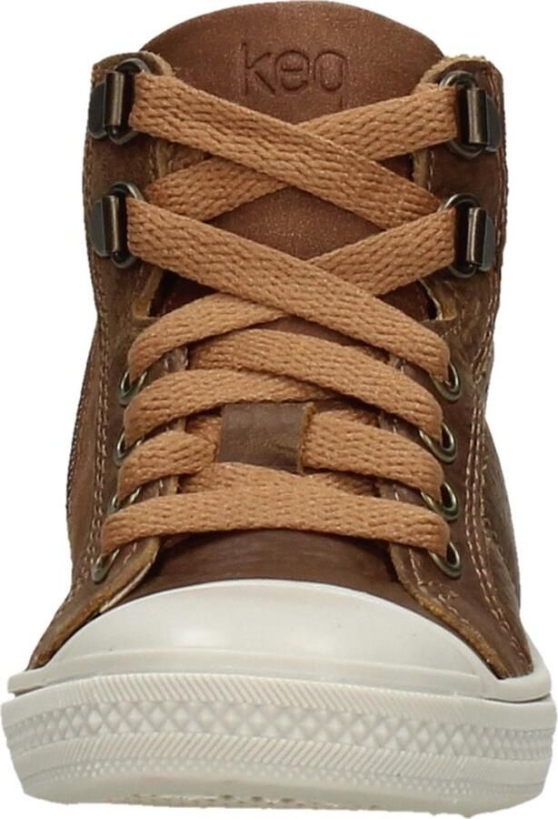 KEQ Veterschoenen Hoog Veterschoenen Hoog Cognac - Foto 3