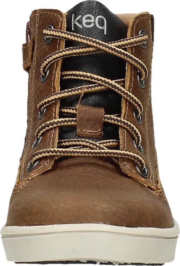 KEQ Veterschoenen Hoog Veterschoenen Hoog Cognac - Foto 4