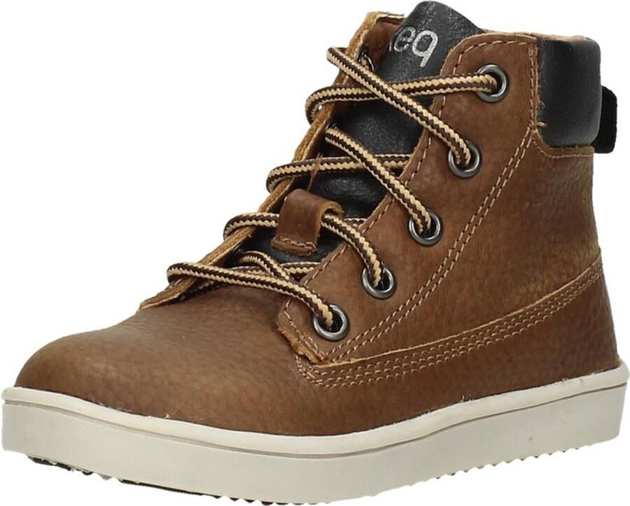 KEQ Veterschoenen Hoog Veterschoenen Hoog Cognac - Foto 3