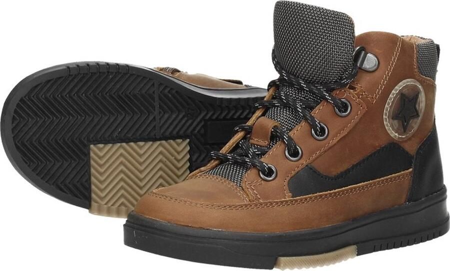 KEQ Veterschoenen Hoog Veterschoenen Hoog Cognac - Foto 12