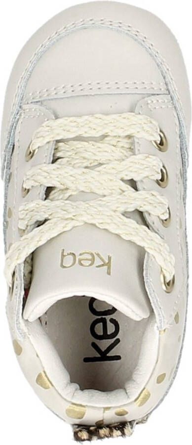 KEQ Meisjes babyschoentjes Meisjes Baby schoentjes gebroken wit -  Schoenen.nl