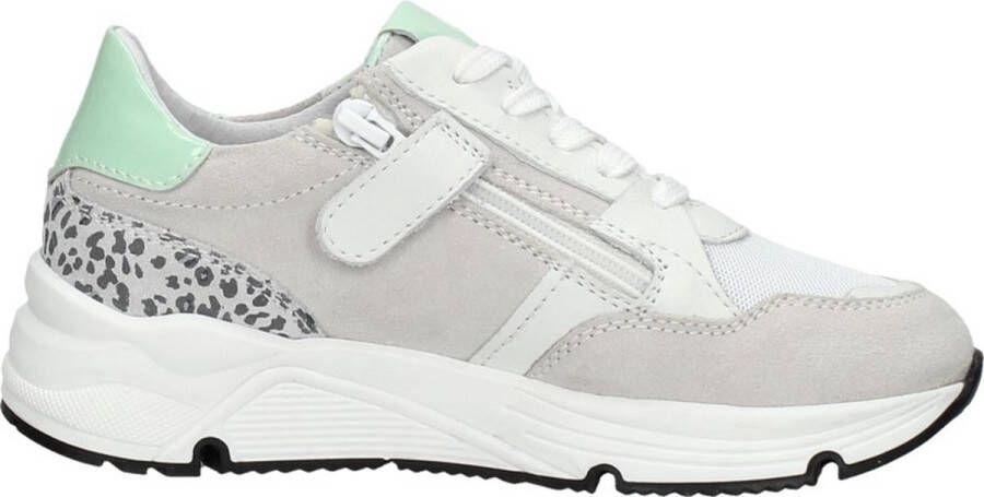 KEQ Meisjes veterschoenen Lage Schoenen wit