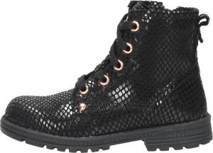 KEQ Veterschoen hoog Veterschoen hoog zwart
