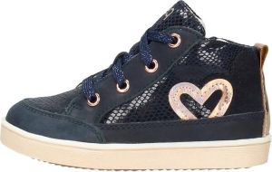KEQ Veterschoen hoog Veterschoen hoog blauw
