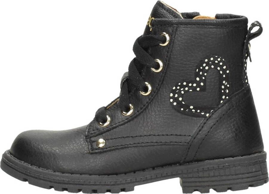 KEQ Veterschoen hoog Veterschoen hoog zwart