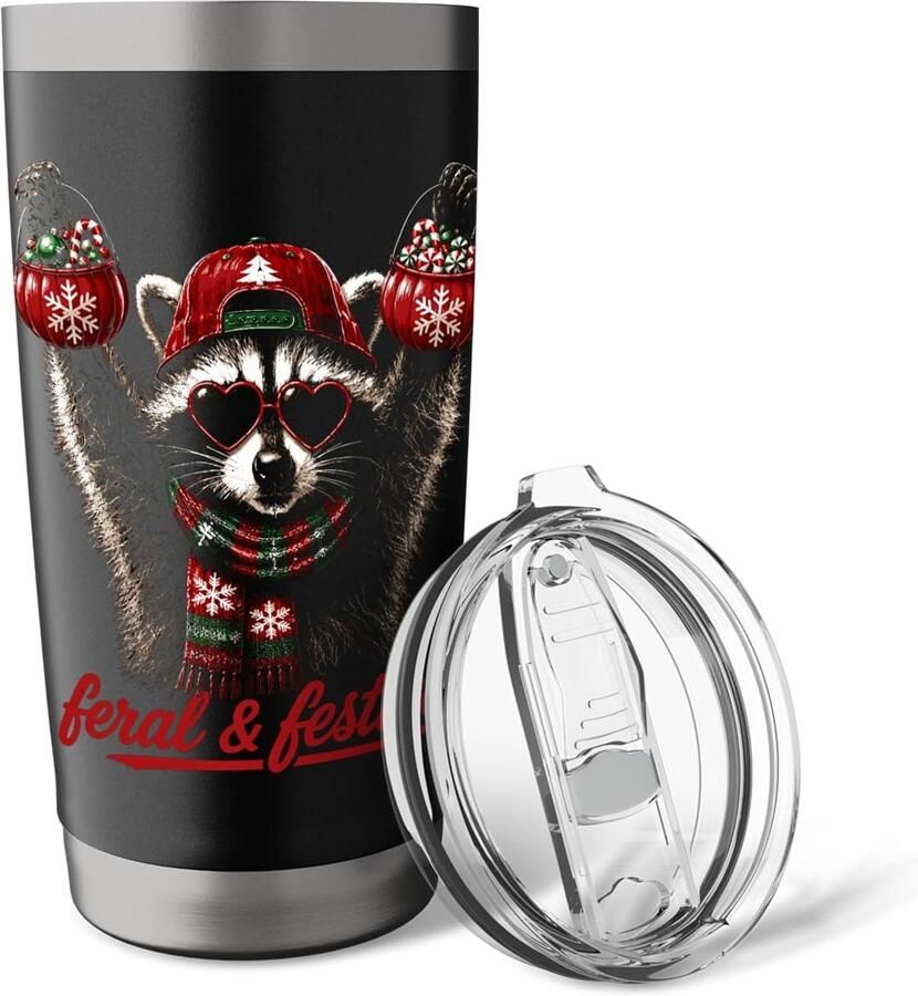 Kerst Waschbeer Thermobeker