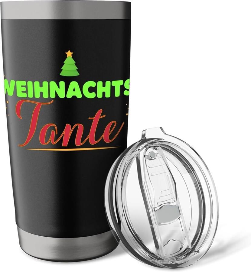 Kerstfamiliebedrukte Thermobekers 2-delig