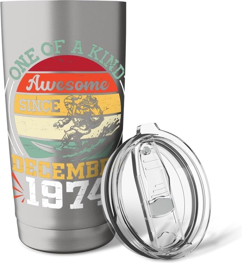 Kerstman thermobeker oud dubbelwandig